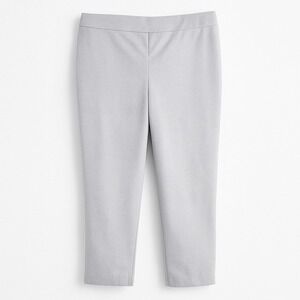 Talbots Heritage Capris Cropped Pants Light Gray Size 6‎